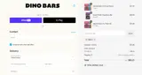 Dino Bars coupon verification screenshot
