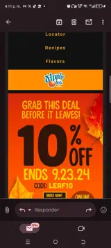 Leaf10 coupon verification screenshot