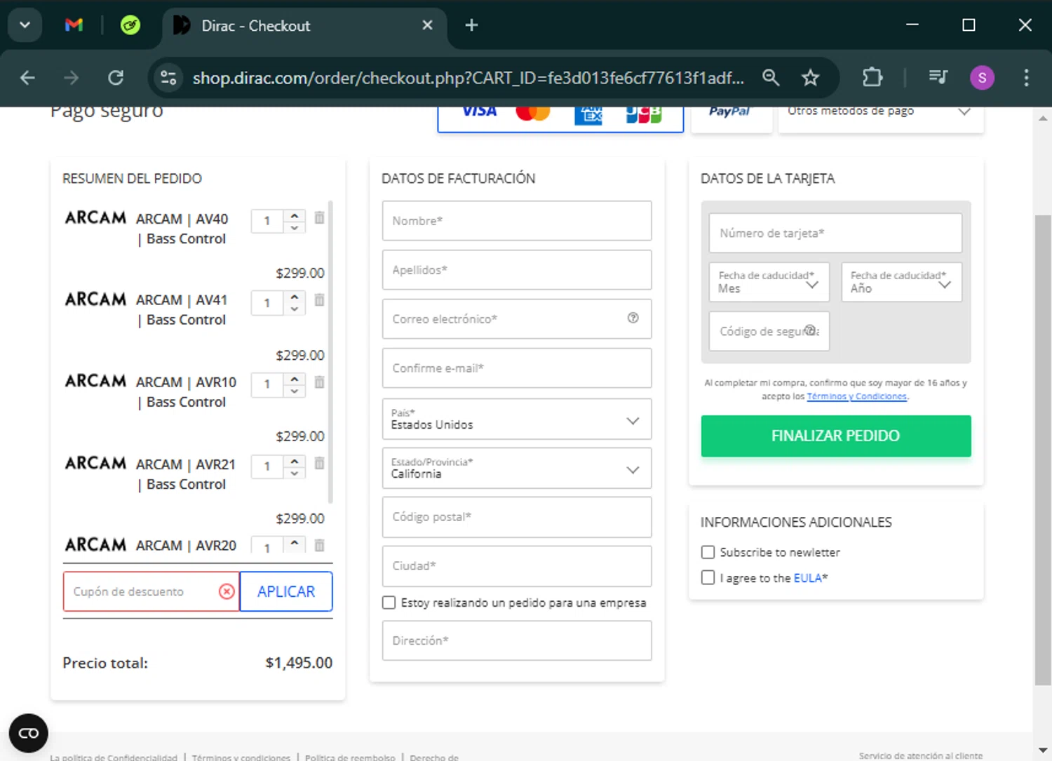 Dirac discount code screenshot showing code 30BCDM23 applied at Dirac checkout page. Uploaded by SimplyCodes community member tinkle_tinkle on Mar 4, 2025
