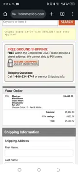 A4500 coupon verification screenshot