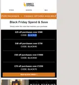 BLACK25 coupon verification screenshot