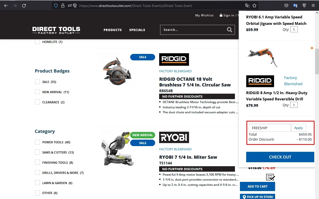 Direct Tools Factory Outlet Coupons 20 Off September 2024