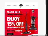 FLASH15 coupon verification screenshot