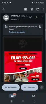 Pet15 coupon verification screenshot