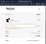 Dirty Coast coupon verification screenshot
