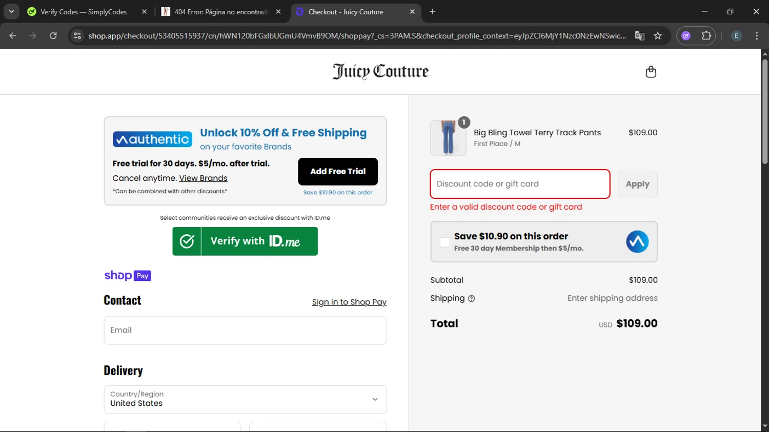 Disc Makers promo code screenshot showing code WLCMBCK10 applied at Disc Makers checkout page. Uploaded by SimplyCodes community member RoyalMaestro2129 on Jul 25, 2025