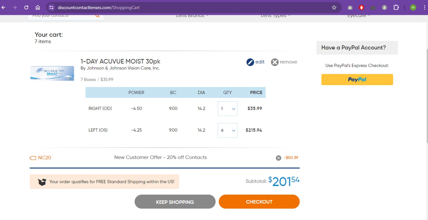 Discount Contact Lenses Promo Codes 20 Off July 2024