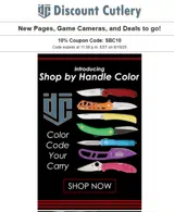 Discount Cutlery coupon verification screenshot