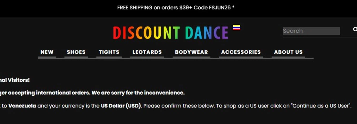 Discount Dance Supply promo code screenshot showing code FSJUN26 applied at Discount Dance Supply checkout page. Uploaded by SimplyCodes community member josemiguelaponte on Jun 1, 2026