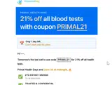 DiscountedLabs.com coupon verification screenshot