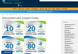 DiscountedLabs.com coupon verification screenshot