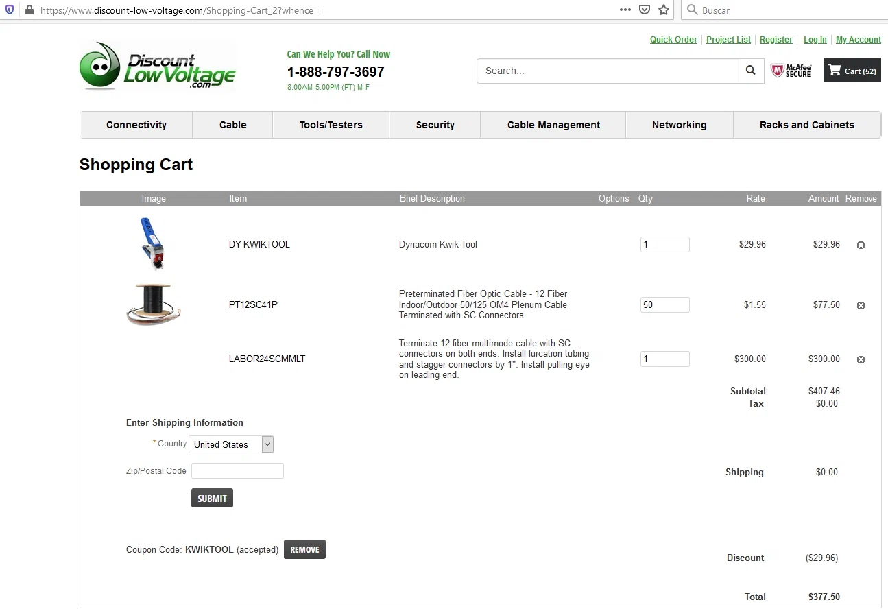 where to use Electriduct promo code box