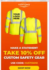 Discount Safety Gear coupon verification screenshot