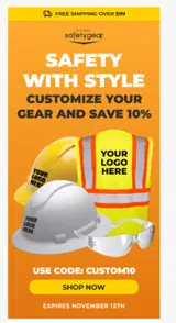Discount Safety Gear coupon verification screenshot
