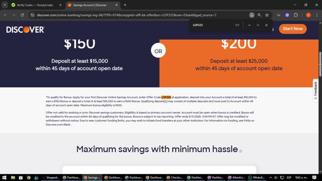 Discover checkout page showing Discover promo code box | Screenshot taken by SimplyCodes community member on Aug 18, 2025