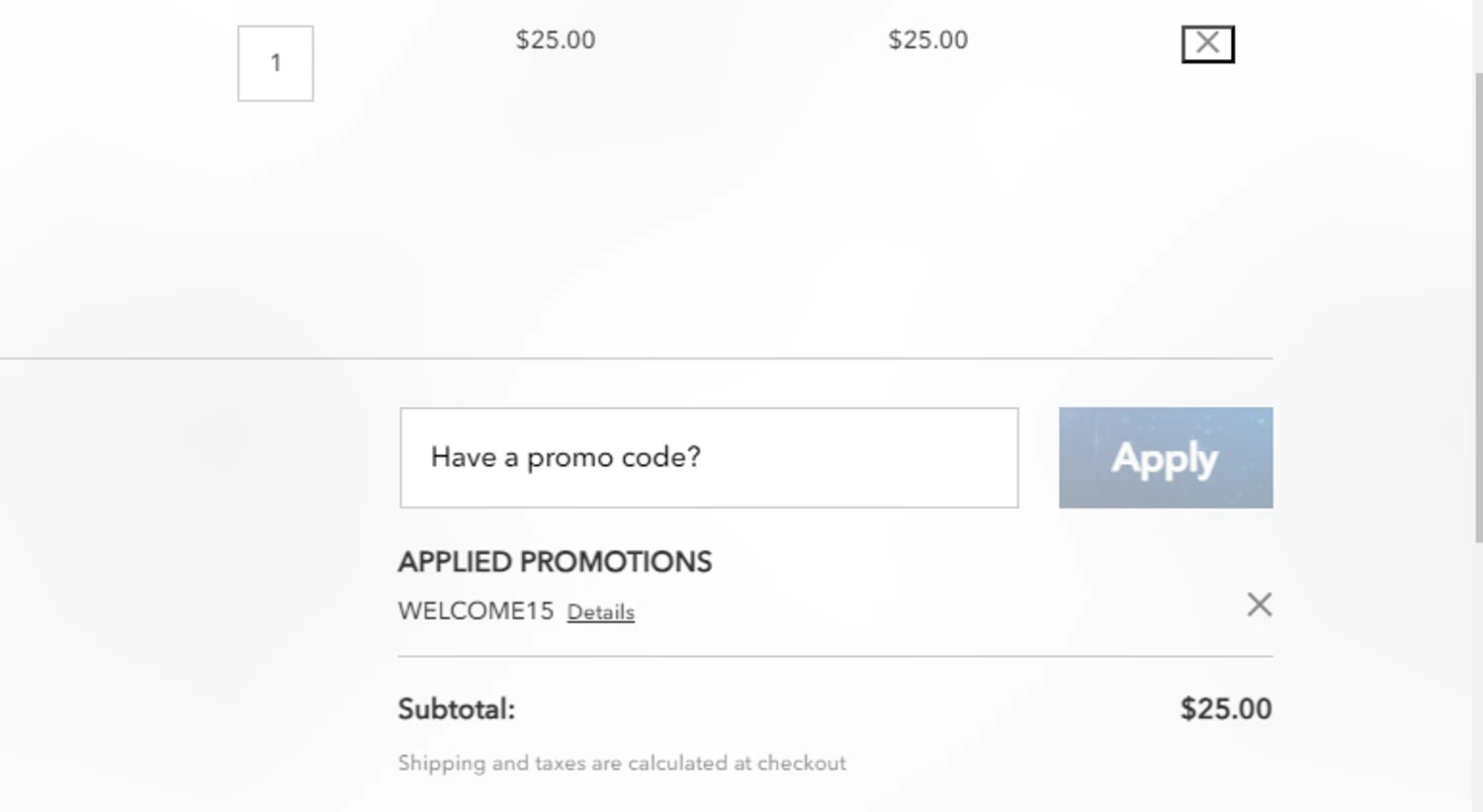 Disney Music Emporium checkout page showing Disney Music Emporium promo code box | Screenshot taken by SimplyCodes community member on Nov 2, 2024