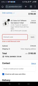 RIPMAS coupon verification screenshot