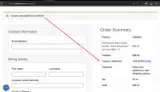 DRINKMORE coupon verification screenshot