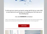 DRINKMORE coupon verification screenshot