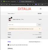 DISCOVER20 coupon verification screenshot