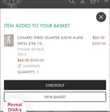 JUST4DIVAS coupon verification screenshot