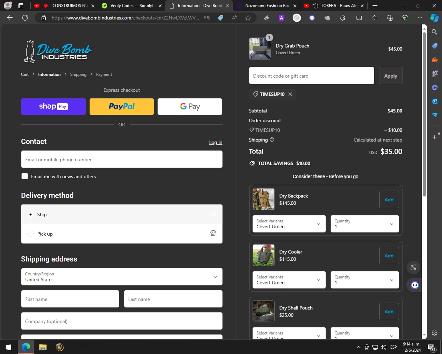 Dive Bomb Industries Promo Codes 10 Off November 2024