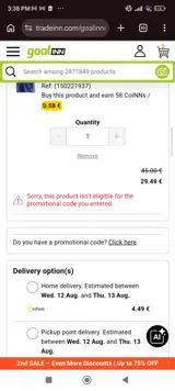 Diveinn coupon verification screenshot