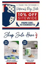 VETERANSDAY10 coupon verification screenshot