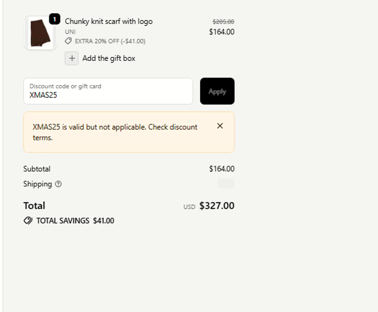 Divo Boutique checkout page showing Divo Boutique promo code box | Screenshot taken by SimplyCodes community member on Dec 12, 2025