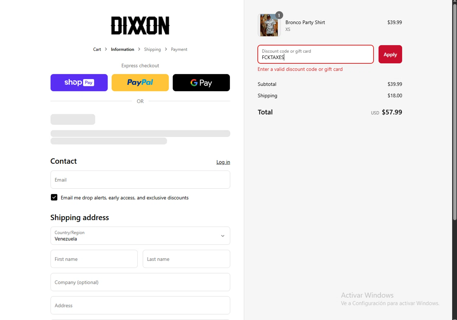 Dixxon Flannel discount code screenshot showing code FCKTAXES applied at Dixxon Flannel checkout page. Uploaded by SimplyCodes community member SavvyLynx6076 on Aug 26, 2025