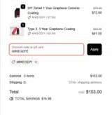 MIKEGDIY coupon verification screenshot