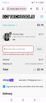 ONEMILLIONCAPS coupon verification screenshot