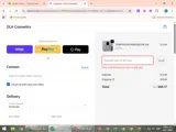 DLA Cosmetics coupon verification screenshot