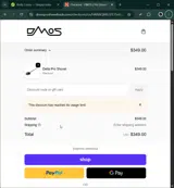 DMOSCQRTC28W coupon verification screenshot