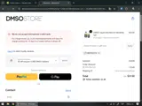 DMSO Store coupon verification screenshot