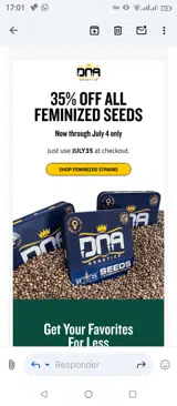 July35 coupon verification screenshot