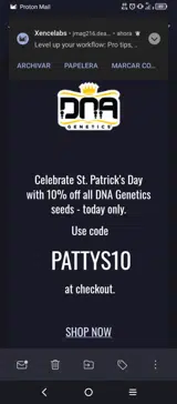PATTYS10 coupon verification screenshot