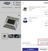 Dock Builders coupon verification screenshot
