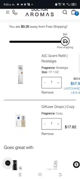 Doctor Aromas coupon verification screenshot