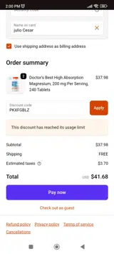 PKXFGBLZ coupon verification screenshot