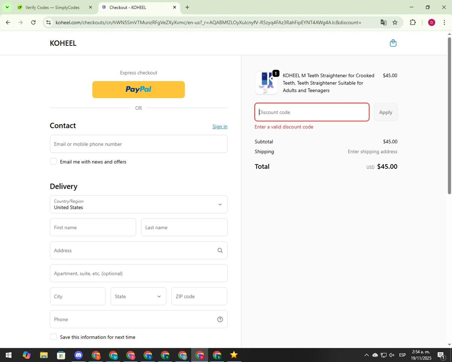 Doctranslate promo code screenshot showing code SAVE20 applied at Doctranslate checkout page. Uploaded by SimplyCodes community member CrownBoss9623 on Nov 21, 2025
