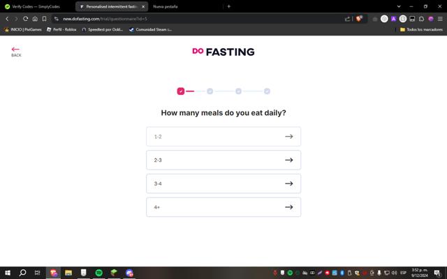 DoFasting checkout page showing DoFasting promo code box | Screenshot taken by SimplyCodes community member on Dec 9, 2024