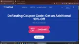 ORGANIC coupon verification screenshot