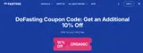 ORGANIC coupon verification screenshot