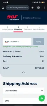 X25&1793599410 coupon verification screenshot