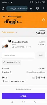 LASSOREYES coupon verification screenshot