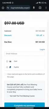 GYORGI coupon verification screenshot