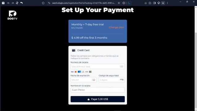 Dogtv checkout page showing Dogtv promo code box | Screenshot taken by SimplyCodes community member on Apr 29, 2025