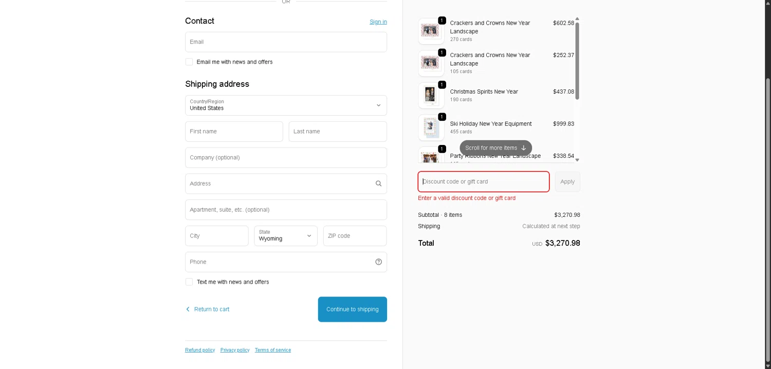Dogwood Hill promo code screenshot showing code WrapUp25 applied at Dogwood Hill checkout page. Uploaded by SimplyCodes community member VictoriousFinder4393 on Jan 2, 2026