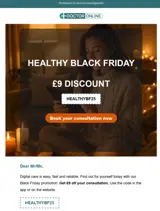 HEALTHYBF25 coupon verification screenshot